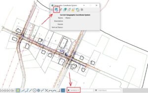 Układ współrzędnych OpenRoads Designer