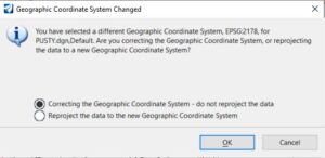Konwersja układów współrzędnych OpenRoads Designer