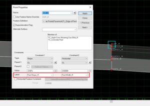 Dodawanie Parametric Constraint - Krok 1