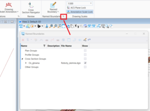 Named Boundaries Manager OpenRoads Designer