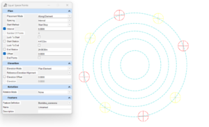 OpenRoads Designer Equal Space Points