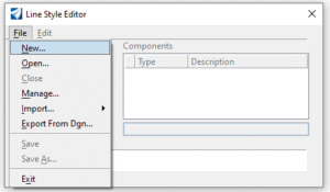 Microstation Line Style Editor