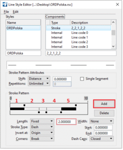 Microstation Stroke Pattern