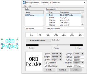 Microstation Line Style Point