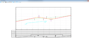 OpenRoads Designer Profil z tabelką