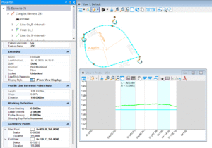 OpenRoads Designer Zmiana rzędnej dna